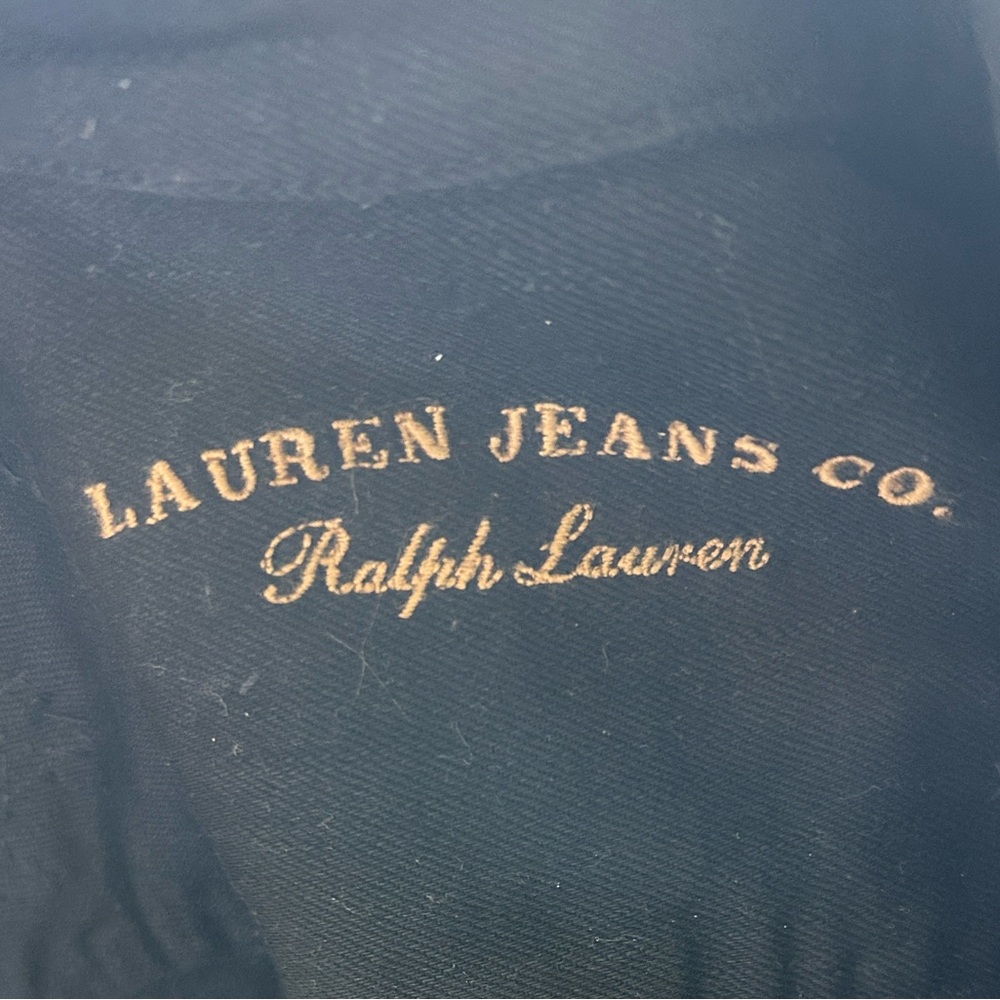 NWT Ralph Lauren Vintage Southwestern Navajo Black  Denim Jacket Beaded Size LP - Picture 4 of 11
